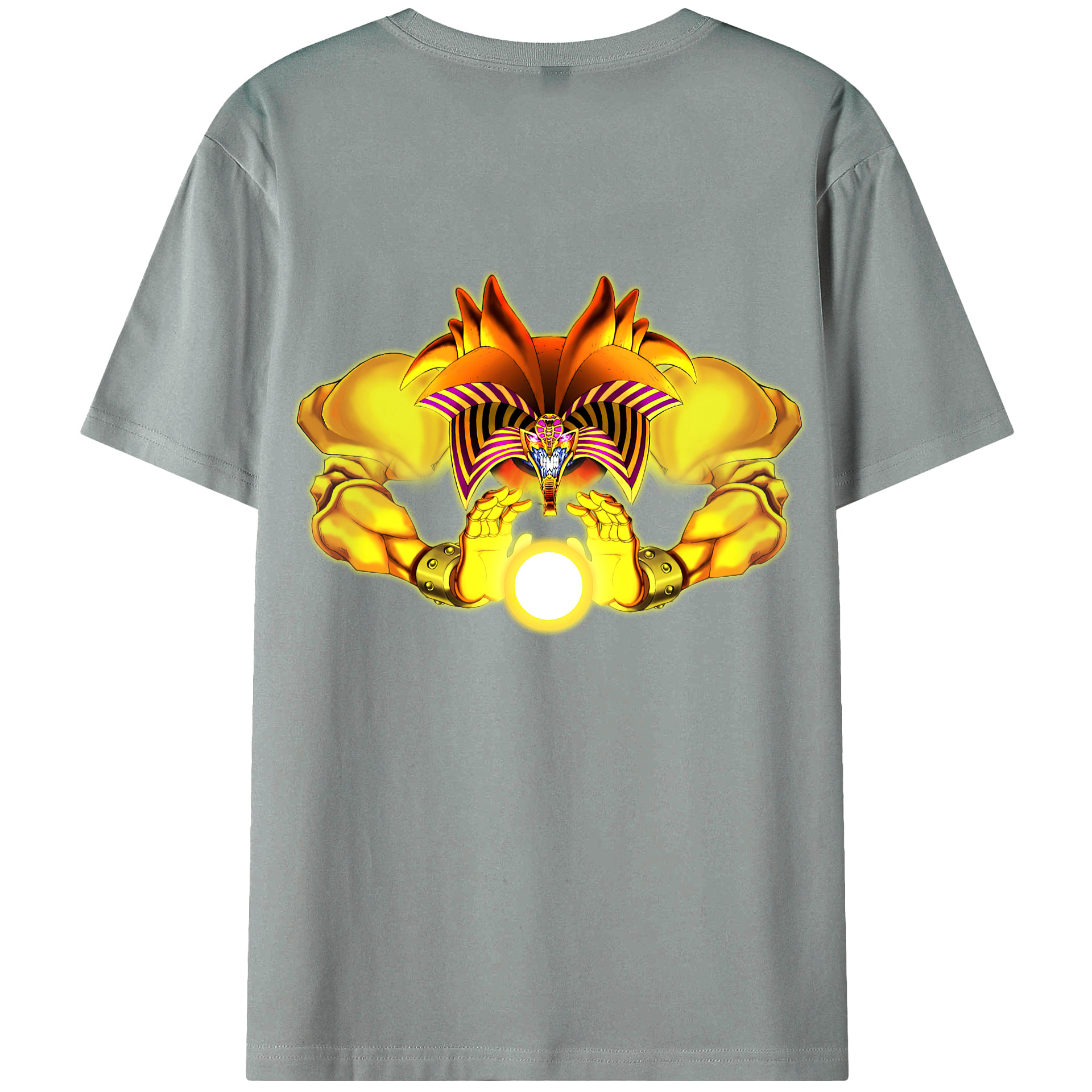 （画像用） 遊☆戯☆王 Yu-Gi-Oh! 綿100％ メンズ半袖Tシャツ（バックプリント） 通気性